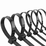 Black UV Stabilized plastic cable tie nylon zip ties