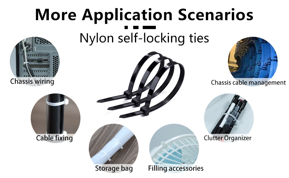 2.5x100mm 4 inch nylon cable tie zip ties