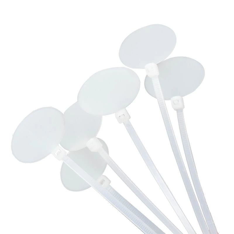 Oval Sign Type Label Nylon Cable Ties Marker Tags