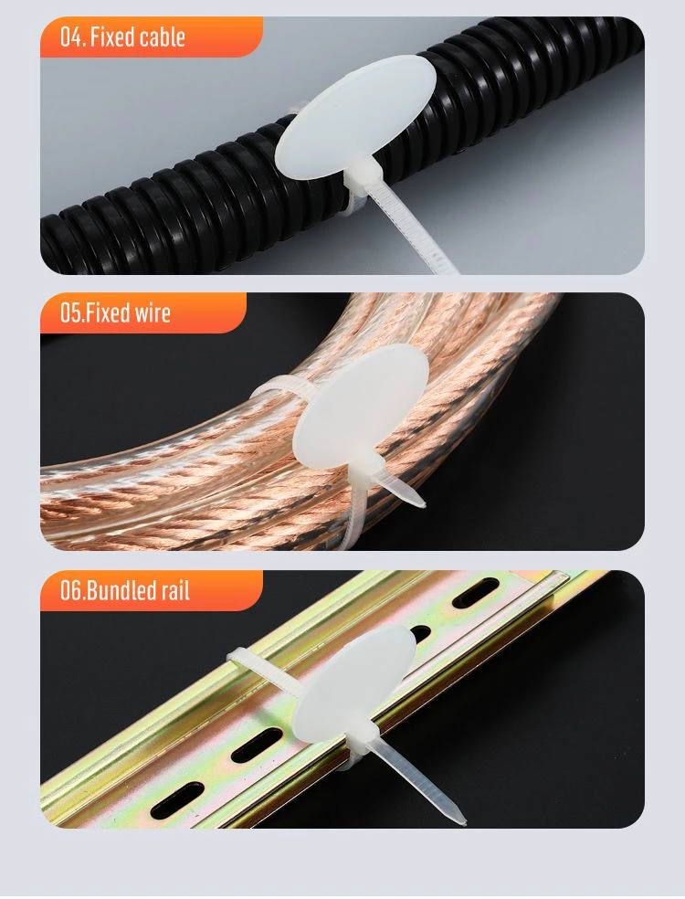 Oval Sign Type Label Nylon Cable Ties Marker Tags