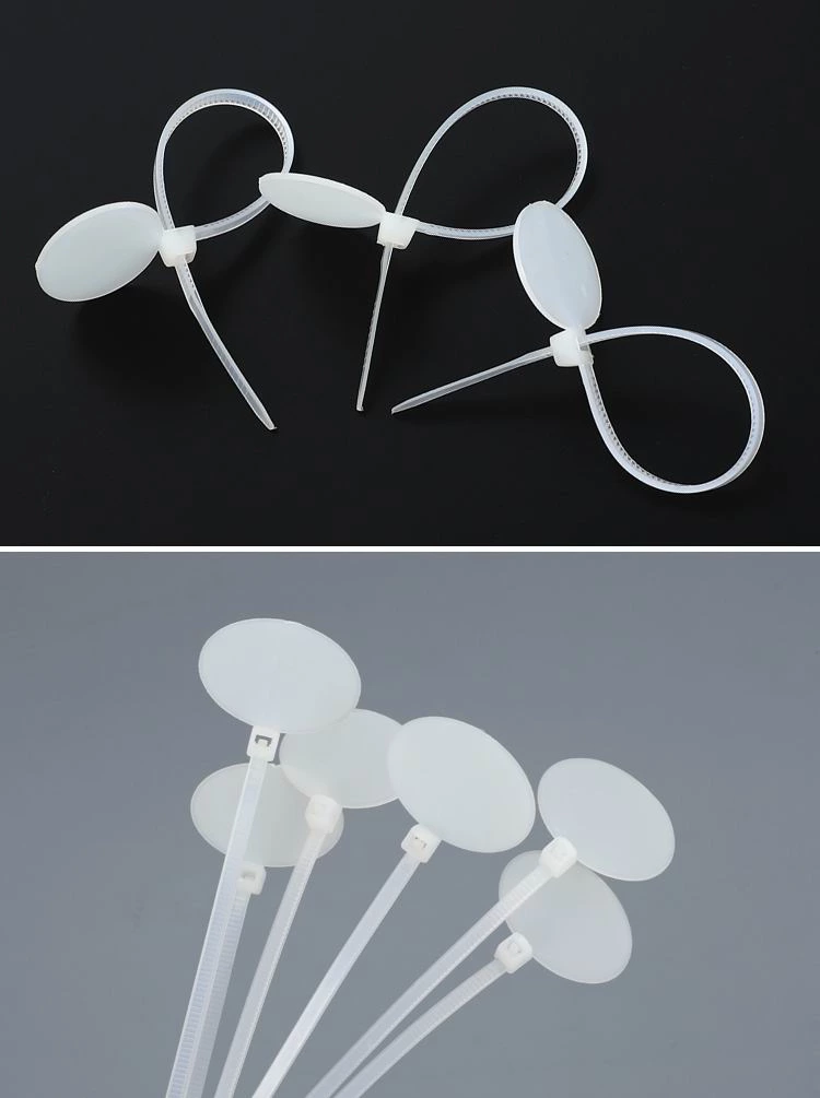 Oval Sign Type Label Nylon Cable Ties Marker Tags